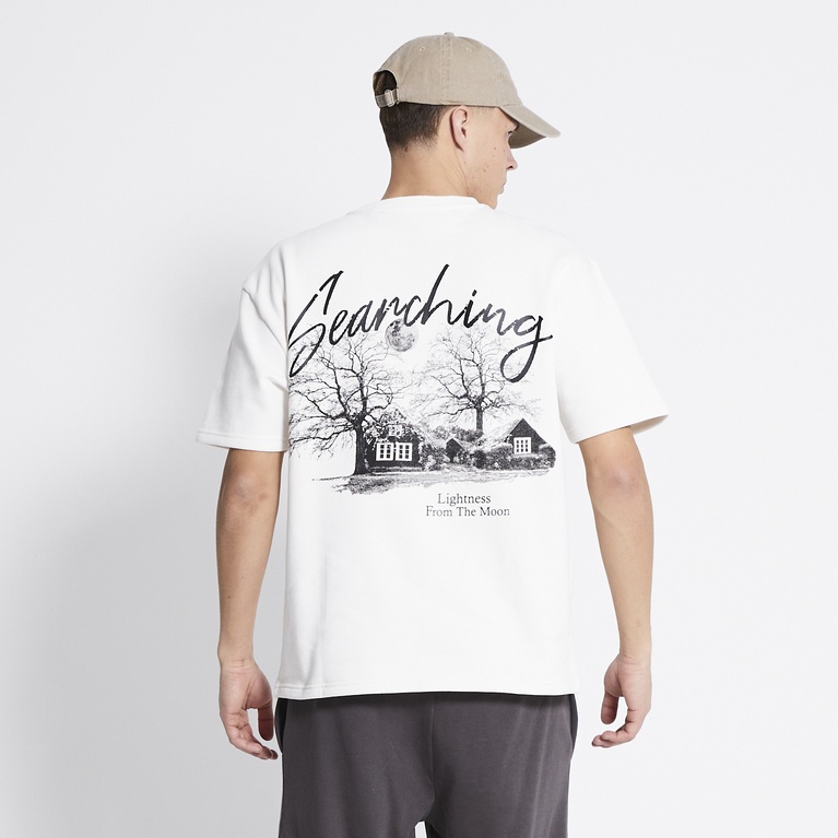 Printed sweat t-shirt "Again" Printed sweat t-shirt "Again"